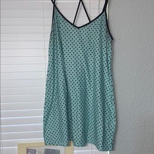 light blue secret treasures with polkadots